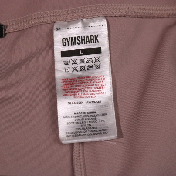 Gymshark Womens Dust Pink High Waist Pull On Training 28" Leggings Size Large - Picture 6 of 7